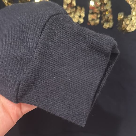 1901 Gold Sequin CHEERS Crewneck | Size Small - Picture 5 of 7